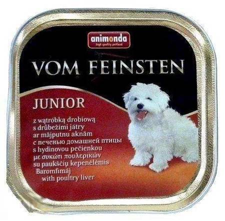 ANIMONDA Dog Vom Feinsten Junior príchuť: kuracia pečeň 150g