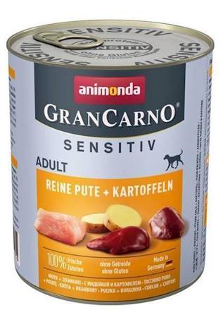 ANIMONDA GranCarno Sensitiv Adult Dog príchuť: moriak + zemiaky 800g